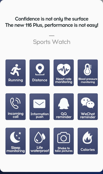 Wasserfeste Fitness Smart Watch